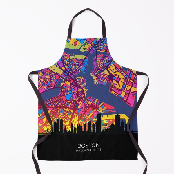Item preview, Boston Massachusetts Skyline Map designed and sold by ArtPrints.