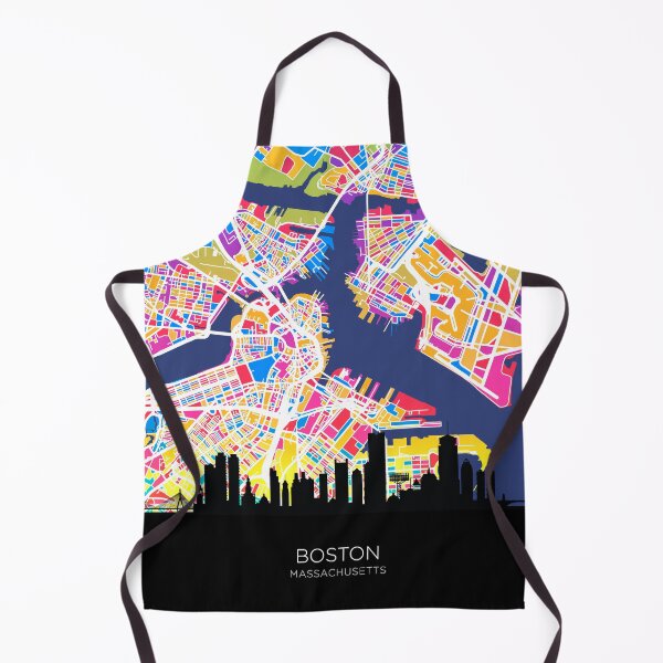 Item preview, Boston Massachusetts Skyline Map designed and sold by ArtPrints.