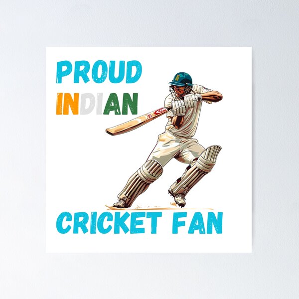 Item preview, Proud Indian Cricket Fan Perfect Gift for Cricket Lovers designed and sold by Hoshi-Club.