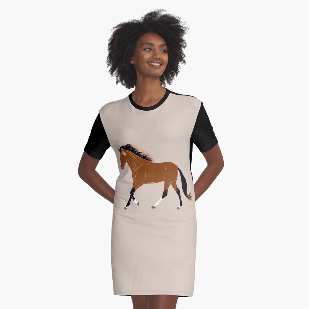 Aperçu de l'œuvre Robe t-shirt créée et vendue par WebEquitation.