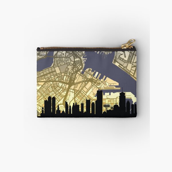 Item preview, Boston Massachusetts Skyline Map designed and sold by ArtPrints.