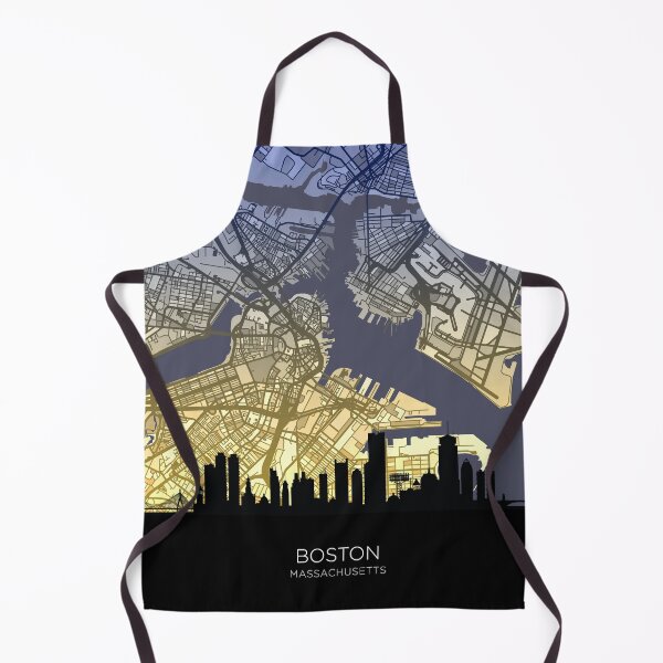Item preview, Boston Massachusetts Skyline Map designed and sold by ArtPrints.