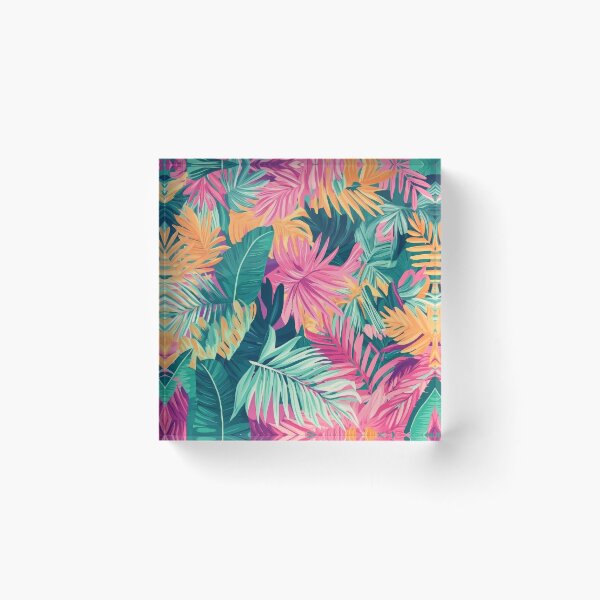 Item preview, Jungle of tropical leaves and bright colors creating designed and sold by MiraCleAI.