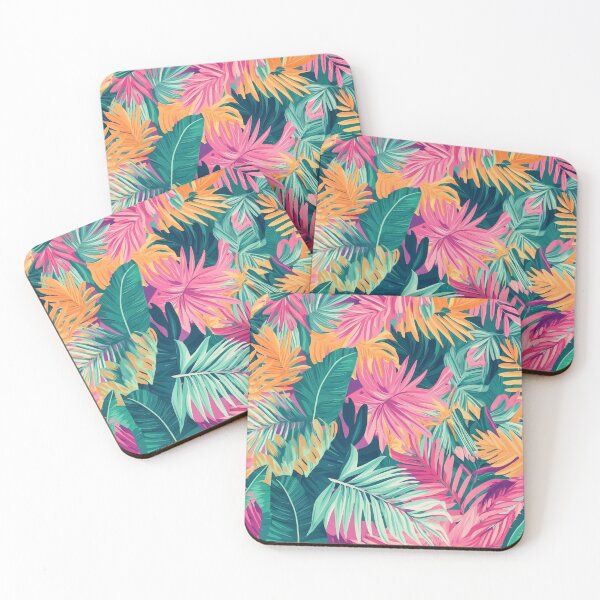Item preview, Jungle of tropical leaves and bright colors creating designed and sold by MiraCleAI.