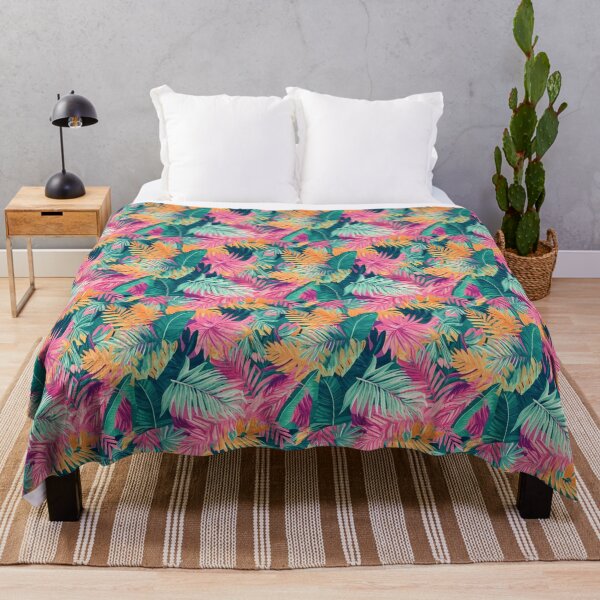 Item preview, Jungle of tropical leaves and bright colors creating designed and sold by MiraCleAI.
