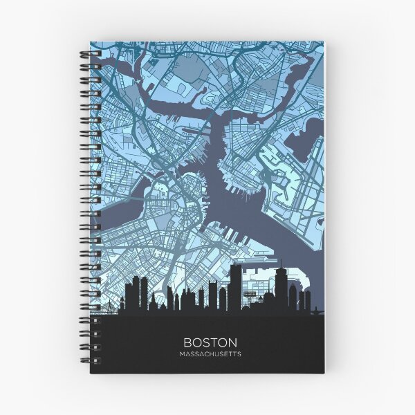 Item preview, Boston Massachusetts Skyline Map designed and sold by ArtPrints.