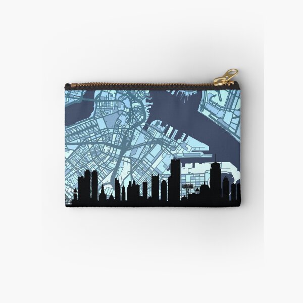 Item preview, Boston Massachusetts Skyline Map designed and sold by ArtPrints.