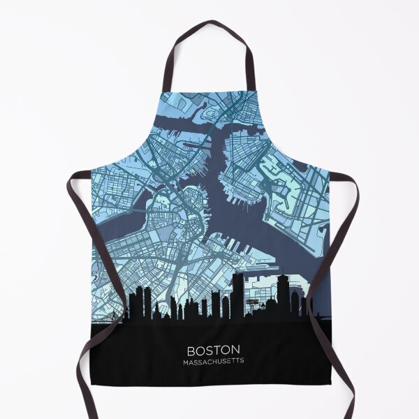 Item preview, Boston Massachusetts Skyline Map designed and sold by ArtPrints.