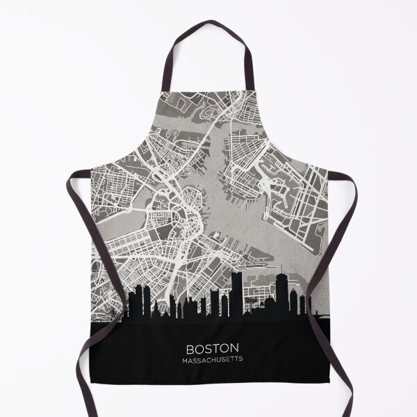 Item preview, Boston Massachusetts Skyline Map designed and sold by ArtPrints.