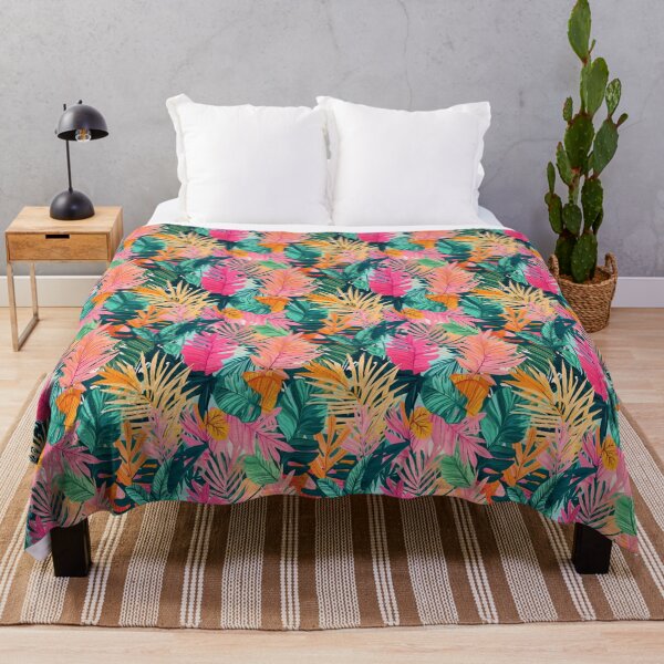 Item preview, Jungle of tropical leaves and bright colors creating designed and sold by MiraCleAI.