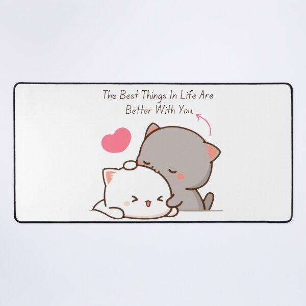 Item preview, The Best Things In Life Are Better With You Sugar Mochi Milk Peach Couple 2025 designed and sold by BrightStreets.