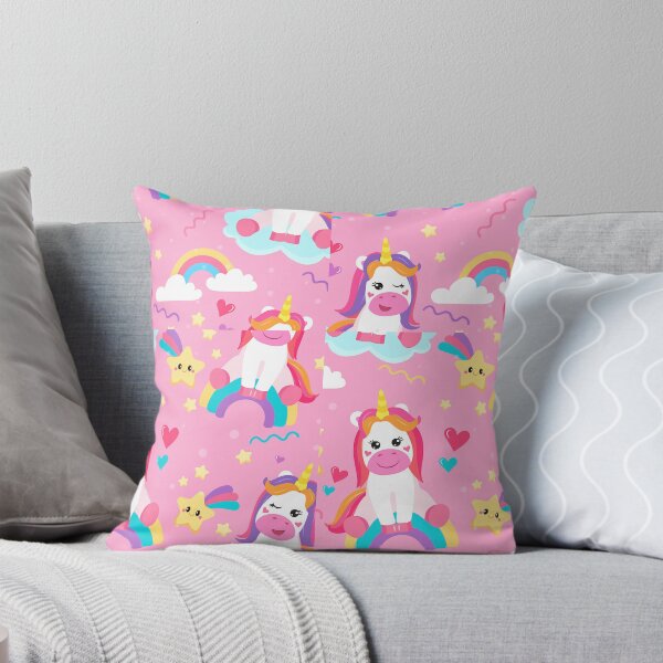 Item preview, Colorful Seamless With Unicorns Cartoon Love designed and sold by Masonixem.