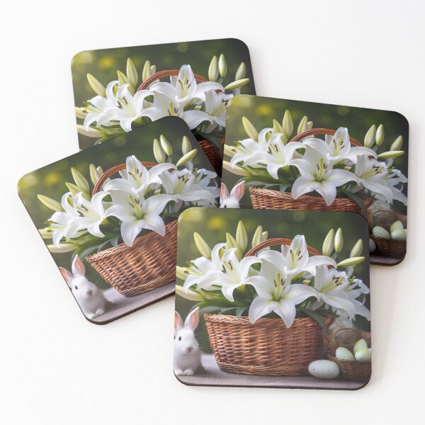 Item preview, Easter Lilies and Bunny designed and sold by Kathy Weaver.