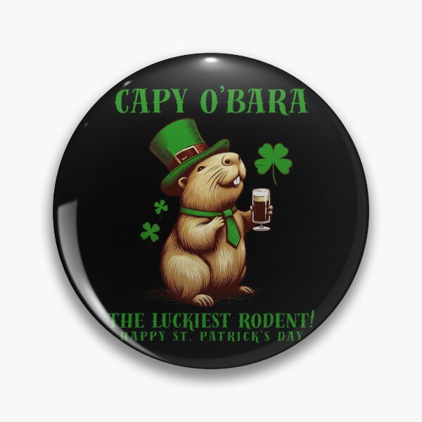 Item preview, Happy St. Patrick's Day Capybara Vibes The Luckiest Rodent designed and sold by DarekShop.