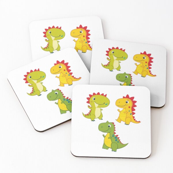 Item preview,  Cute Green & Yellow Dinosaures designed and sold by adlkh.