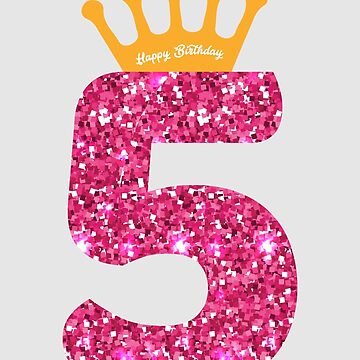 "5th Queens Crow Happy Birthday art for Girls" Greeting Card for Sale ...