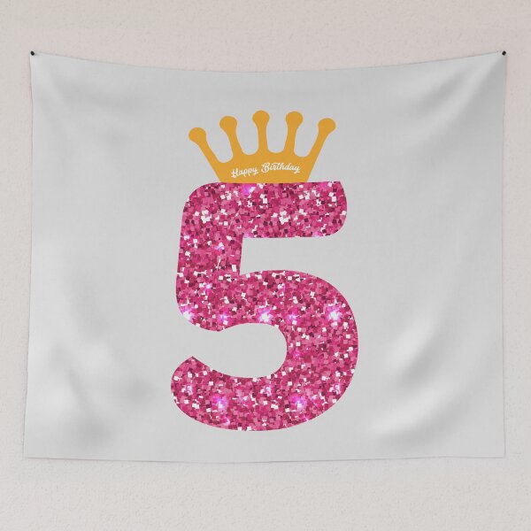 Item preview, 5th Queens Crow Happy Birthday art for Girls designed and sold by melsens.