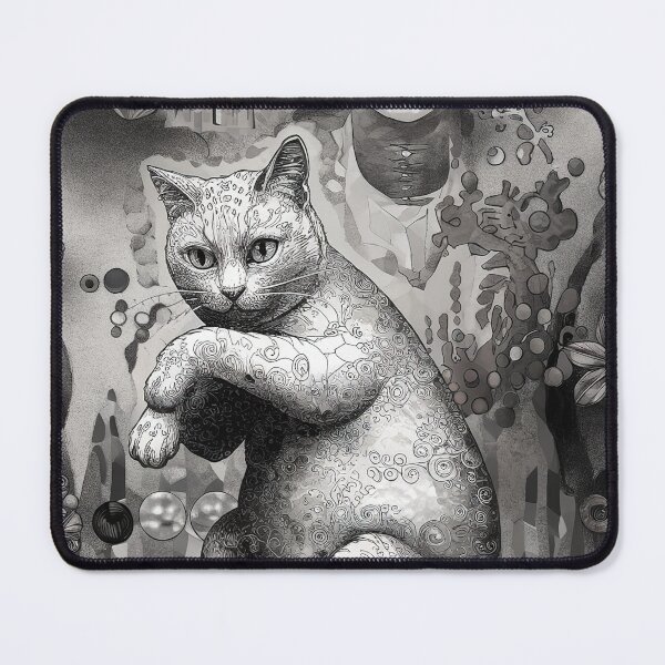 Item preview, Copy of Adem The Cat Bosch Abstract Klimt Art Lozhkin Illustraton Vintage Zentangle Art designed and sold by Witty Shirts.