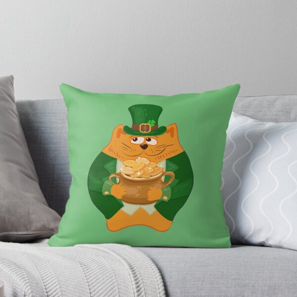 Item preview, Leprechaun cat with a pot of gold designed and sold by Deepness2023.