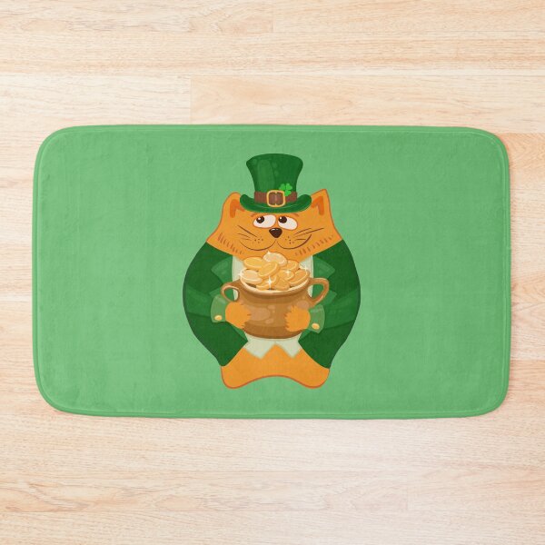 Item preview, Leprechaun cat with a pot of gold designed and sold by Deepness2023.