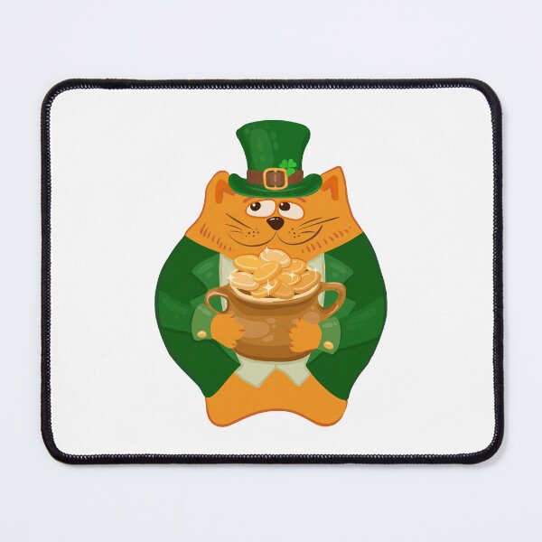 Item preview, Leprechaun cat with a pot of gold designed and sold by Deepness2023.