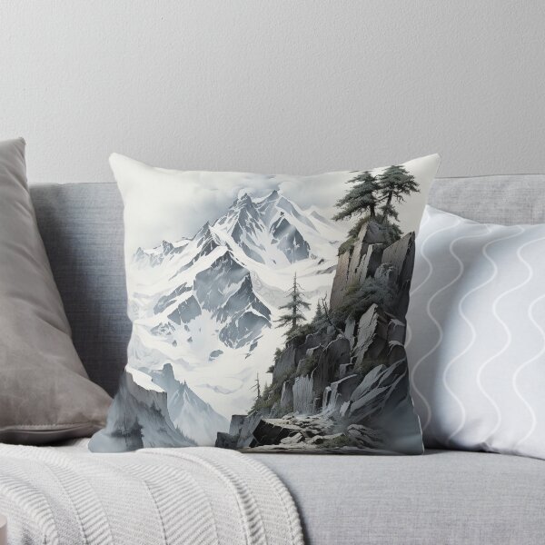 Item preview, Drawing of winter mountain designed and sold by MiraCleAI.