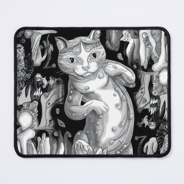 Item preview, Adem The Cat Bosch Abstract Klimt Art Lozhkin Illustraton Vintage Zentangle Art designed and sold by Witty Shirts.