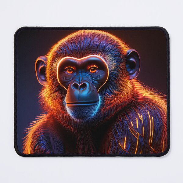 Item preview, Fire | Glowing Neon Monkey Collection | Hyperrealistic designed and sold by monkeybusiness.pt.