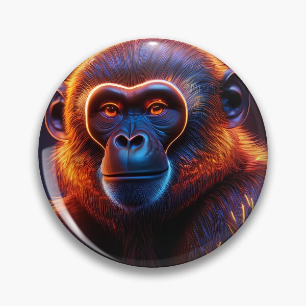 Item preview, Fire | Glowing Neon Monkey Collection | Hyperrealistic designed and sold by monkeybusiness.pt.