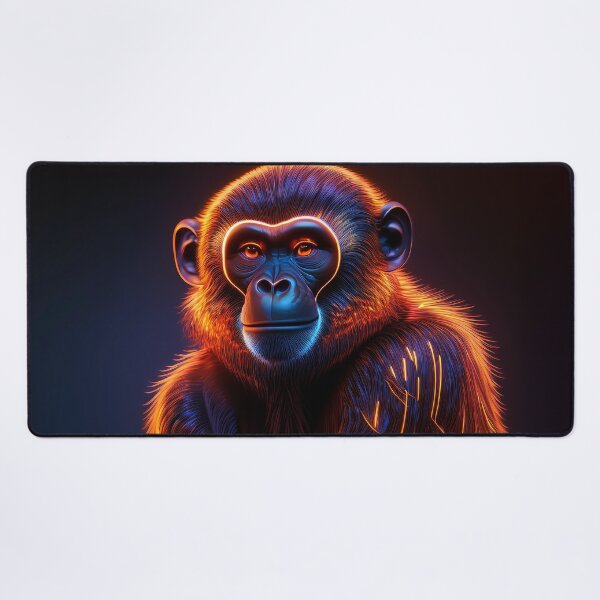 Item preview, Fire | Glowing Neon Monkey Collection | Hyperrealistic designed and sold by monkeybusiness.pt.