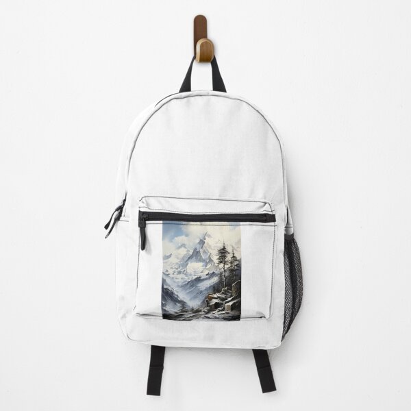 Item preview, Drawing of winter mountain designed and sold by MiraCleAI.