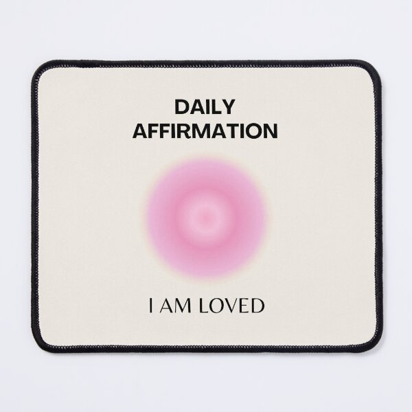 Item preview, Daily Affirmations, Positive Affirmations, Positive Spiritual Vibes, Aura Gradient Art designed and sold by Magic Love Art Print.