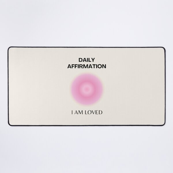Item preview, Daily Affirmations, Positive Affirmations, Positive Spiritual Vibes, Aura Gradient Art designed and sold by Magic Love Art Print.
