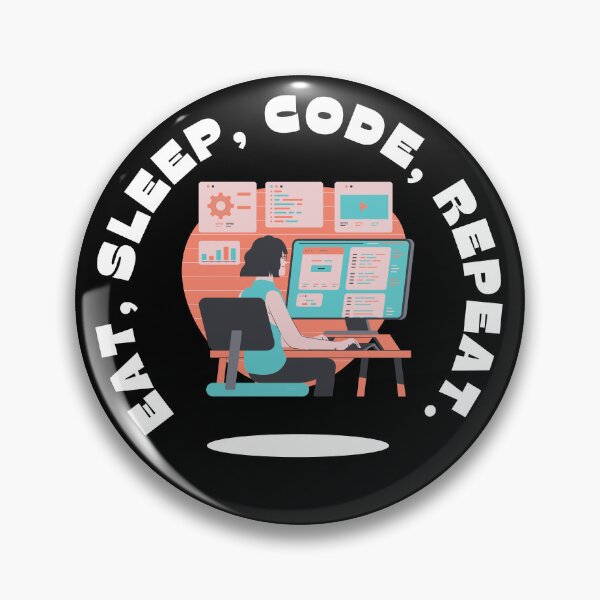Item preview, Eat, Sleep, Code, Repeat.. - Dark Color designed and sold by Programming Jokes.