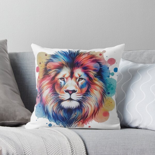 Item preview, A lion with a colorful background. designed and sold by Marcoshop10.