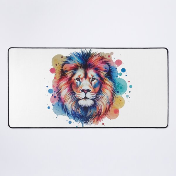 Item preview, A lion with a colorful background. designed and sold by Marcoshop10.