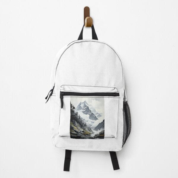 Item preview, Drawing of winter mountain designed and sold by MiraCleAI.