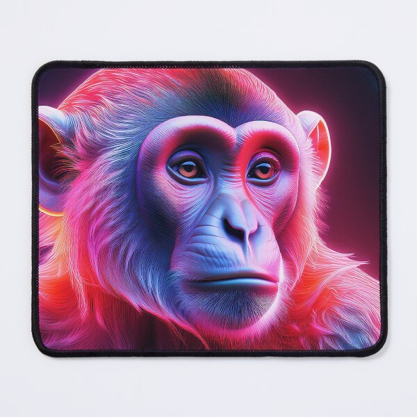 Item preview, Coral Pink | Glowing Neon Monkey Collection | Hyperrealistic designed and sold by monkeybusiness.pt.