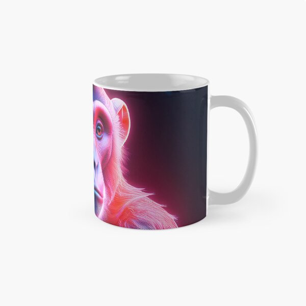 Item preview, Coral Pink | Glowing Neon Monkey Collection | Hyperrealistic designed and sold by monkeybusiness.pt.