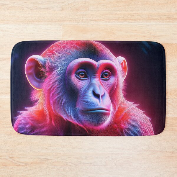 Item preview, Coral Pink | Glowing Neon Monkey Collection | Hyperrealistic designed and sold by monkeybusiness.pt.