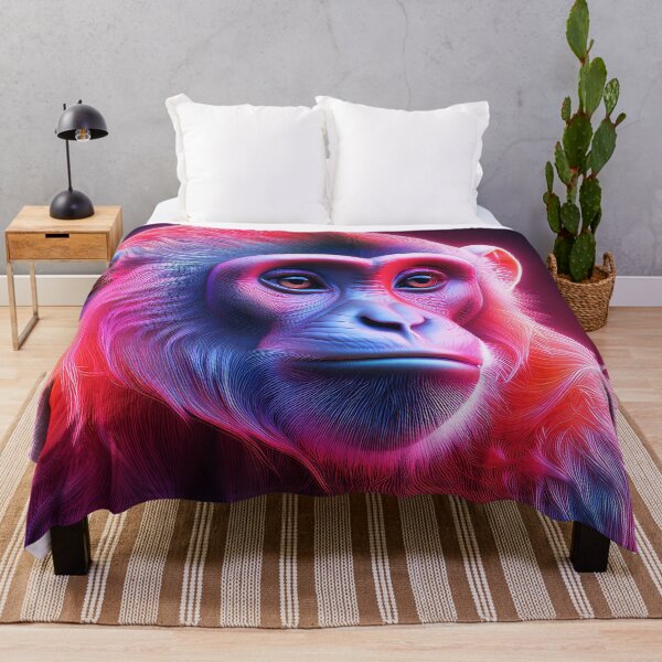 Item preview, Coral Pink | Glowing Neon Monkey Collection | Hyperrealistic designed and sold by monkeybusiness.pt.