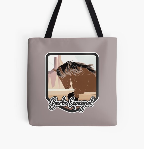 Aperçu de l'œuvre Cheval Barbe Espagnol, blason et armoirie cheval rouanné, cheval de selle, races de chevaux des États Unis créée et vendue par WebEquitation®.