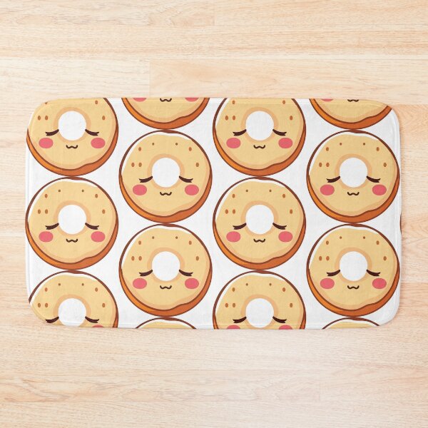 Item preview, Cute Shy Donut – Adorable Breakfast Cartoon designed and sold by CrownedCanvas.