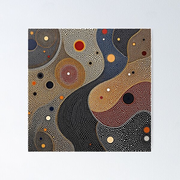 Item preview, Aboriginal Australian art. Indigenous dot painting. Australia. Noongar. Abstract pattern. designed and sold by DRIGLI.