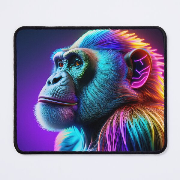 Item preview, Psychedelic Guru | Glowing Neon Monkey Collection | Hyperrealistic designed and sold by monkeybusiness.pt.