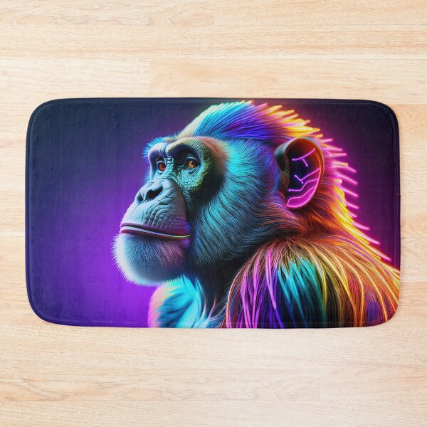 Item preview, Psychedelic Guru | Glowing Neon Monkey Collection | Hyperrealistic designed and sold by monkeybusiness.pt.