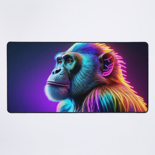 Item preview, Psychedelic Guru | Glowing Neon Monkey Collection | Hyperrealistic designed and sold by monkeybusiness.pt.