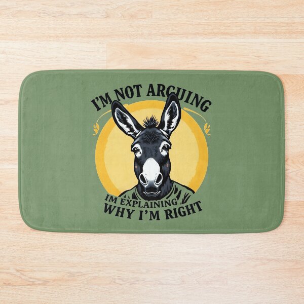 Item preview, Stubborn Donkey - Not Arguing, Just Right designed and sold by Dakson Design - Fantasy Art.