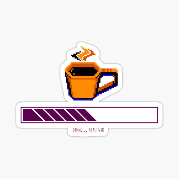 Item preview, retro coffee break designed and sold by Puzuar.