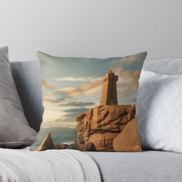 Item preview, Ploumanach lighthouse sunset in pink granite coast, Brittany, France. designed and sold by Stefano Orazzini.